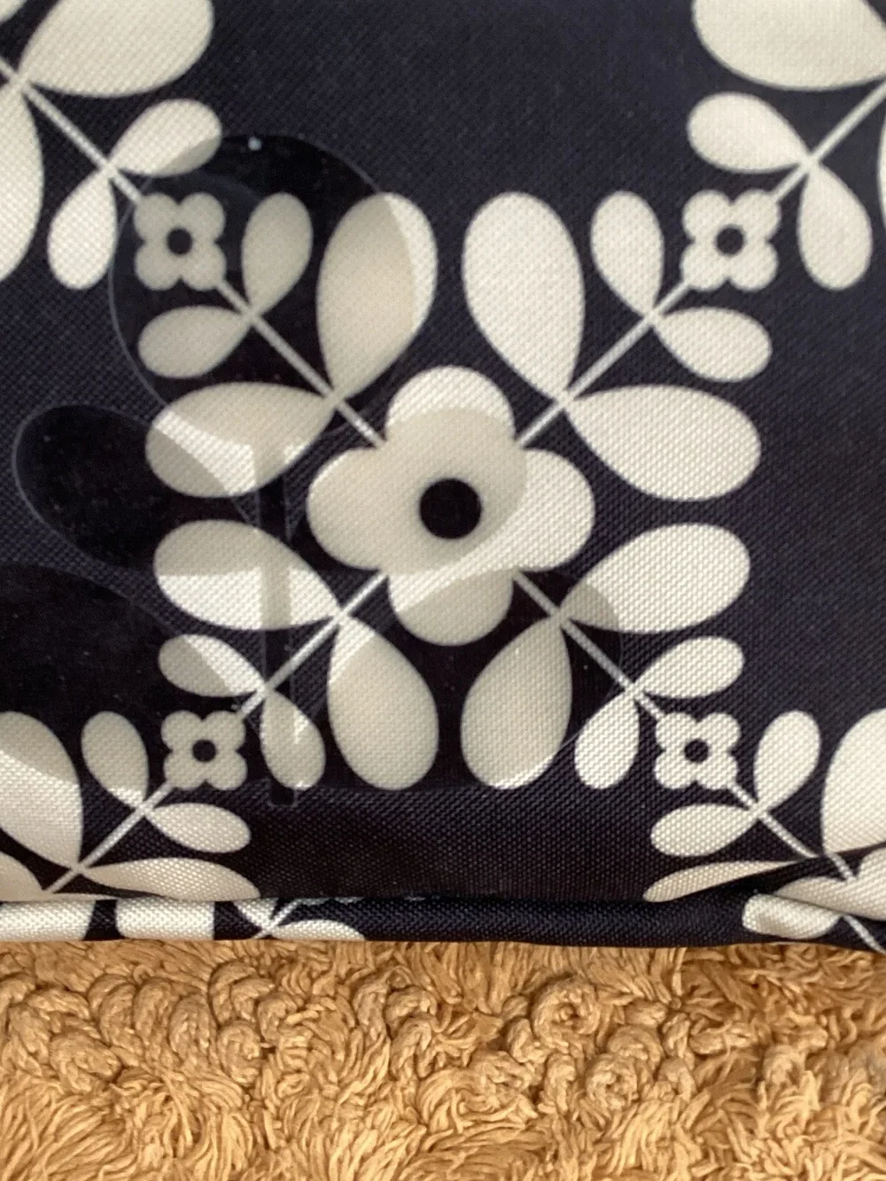 Orla Kiely Navy and White Floral Crossbody Bag